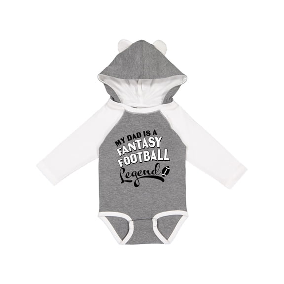 Inktastic My Dad is a Fantasy Football Legend Boys or Girls Long Sleeve Baby Bodysuit