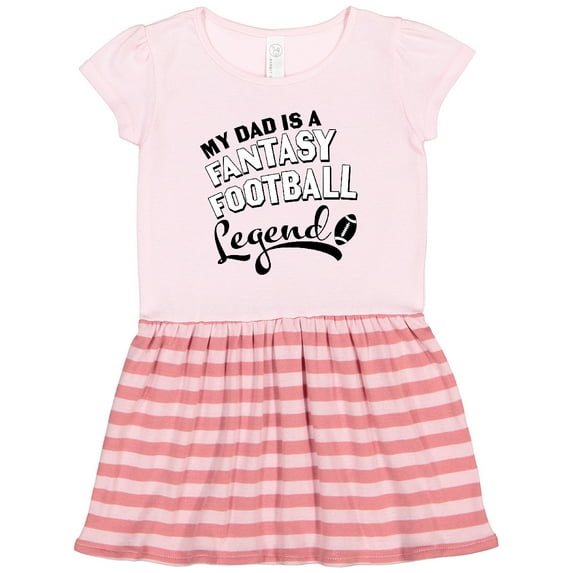 Inktastic My Dad is a Fantasy Football Legend Gift Toddler Girl Dress