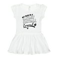 thumbnail image 1 of Inktastic My Dad is a Fantasy Football Legend Girls Toddler Dress, 1 of 5
