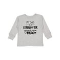 thumbnail image 1 of Inktastic My Dad is a Firefighter and a Hero Boys or Girls Long Sleeve Toddler T-Shirt, 1 of 5