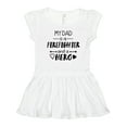 thumbnail image 1 of Inktastic My Dad is a Firefighter and a Hero Girls Toddler Dress, 1 of 5