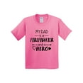 thumbnail image 1 of Inktastic My Dad is a Firefighter and a Hero Youth T-Shirt, 1 of 5