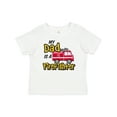thumbnail image 1 of Inktastic My Dad is a Firefighter with Fire Truck Boys or Girls Baby T-Shirt, 1 of 5