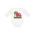 thumbnail image 1 of Inktastic My Dad is a Firefighter with Fire Truck Boys or Girls Long Sleeve Baby Bodysuit, 1 of 5