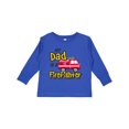 thumbnail image 1 of Inktastic My Dad is a Firefighter with Fire Truck Boys or Girls Long Sleeve Toddler T-Shirt, 1 of 5