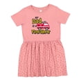 thumbnail image 1 of Inktastic My Dad is a Firefighter with Fire Truck Girls Toddler Dress, 1 of 5