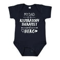 thumbnail image 1 of Inktastic My Dad is a Respiratory Therapist and a Hero Boys or Girls Baby Bodysuit, 1 of 5