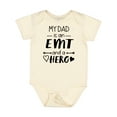 thumbnail image 1 of Inktastic My Dad is an EMT and a Hero Boys or Girls Baby Bodysuit, 1 of 5