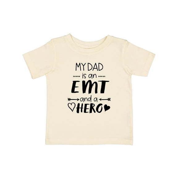 Inktastic My Dad is an EMT and a Hero Boys or Girls Baby T-Shirt