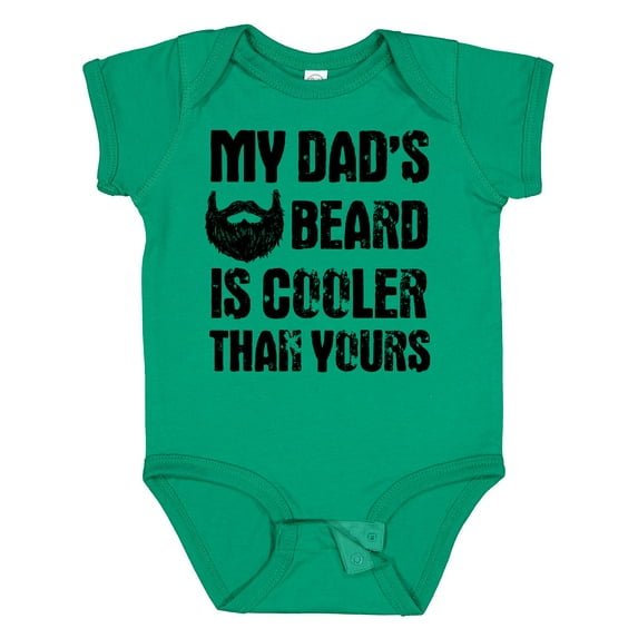 Inktastic My Dad's Beard is Cooler Than Yours Boys Baby Bodysuit
