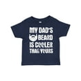 thumbnail image 1 of Inktastic My Dad's Beard is Cooler Than Yours in White Boys Toddler T-Shirt, 1 of 5