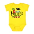 thumbnail image 1 of Inktastic My Daddy Did It and He Did It for Me with Graduation Cap Boys Baby Bodysuit, 1 of 5