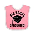 thumbnail image 1 of Inktastic My Daddy Graduated College Graduate Boys or Girls Baby Bib, 1 of 4