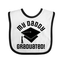 Inktastic My Daddy Graduated College Graduate Boys or Girls Baby Bib