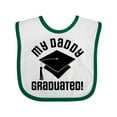 thumbnail image 1 of Inktastic My Daddy Graduated College Graduate Boys or Girls Baby Bib, 1 of 4