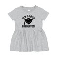 thumbnail image 1 of Inktastic My Daddy Graduated College Graduate Girls Baby Dress, 1 of 5