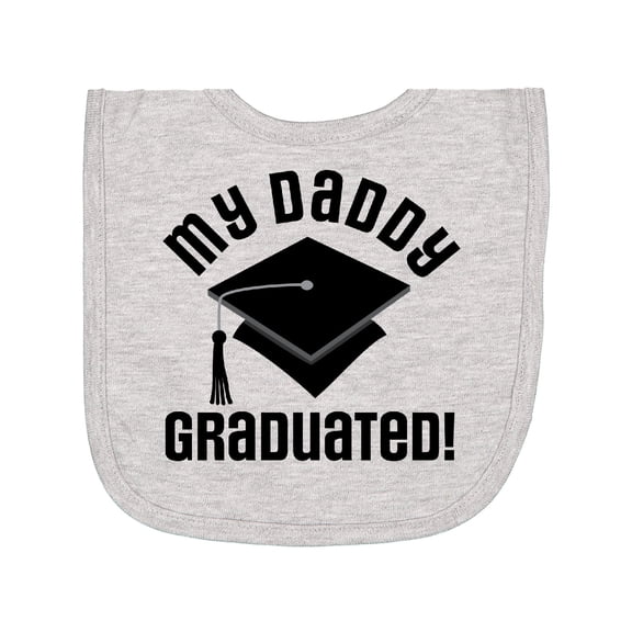Inktastic My Daddy Graduated College Graduate Newborn Bib