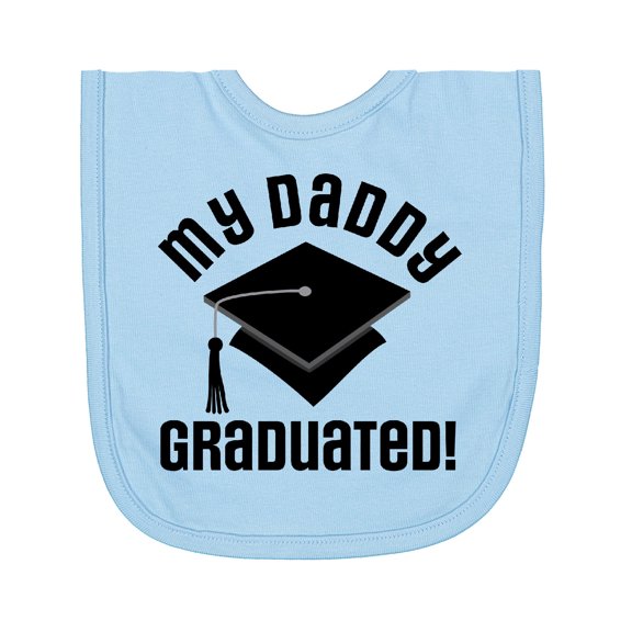 Inktastic My Daddy Graduated College Graduate Newborn Bib