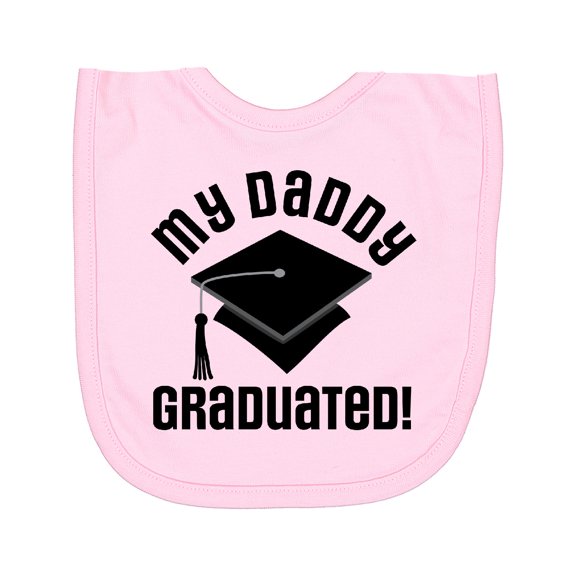 Inktastic My Daddy Graduated College Graduate Newborn Bib