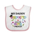 thumbnail image 1 of Inktastic My Daddy Graduated and I'm Super Proud Boys or Girls Baby Bib, 1 of 4
