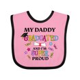 thumbnail image 1 of Inktastic My Daddy Graduated and I'm Super Proud Boys or Girls Baby Bib, 1 of 4