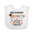 thumbnail image 1 of Inktastic My Daddy Graduated and I'm Super Proud Boys or Girls Baby Bib, 1 of 4