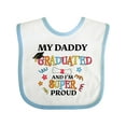 thumbnail image 1 of Inktastic My Daddy Graduated and I'm Super Proud Boys or Girls Baby Bib, 1 of 4