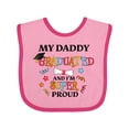 thumbnail image 1 of Inktastic My Daddy Graduated and I'm Super Proud Boys or Girls Baby Bib, 1 of 4