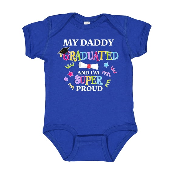 Inktastic My Daddy Graduated and I'm Super Proud Boys or Girls Baby Bodysuit