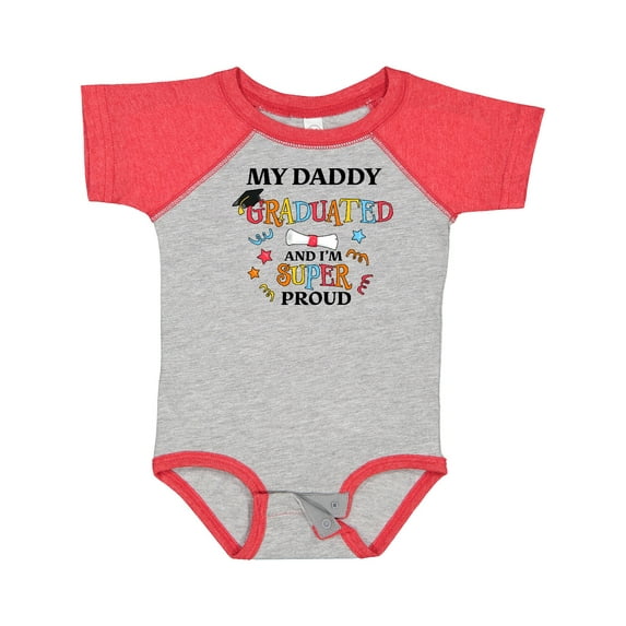 Inktastic My Daddy Graduated and I'm Super Proud Boys or Girls Baby Bodysuit