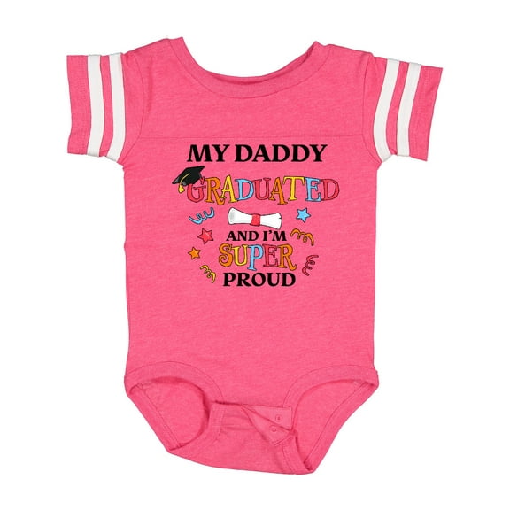 Inktastic My Daddy Graduated and I'm Super Proud Boys or Girls Baby Bodysuit
