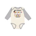 thumbnail image 1 of Inktastic My Daddy Graduated and I'm Super Proud Boys or Girls Long Sleeve Baby Bodysuit, 1 of 5