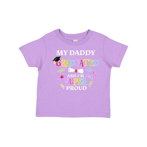 Inktastic My Daddy Graduated and I'm Super Proud Boys or Girls Toddler T-Shirt