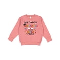 thumbnail image 1 of Inktastic My Daddy Graduated and I'm Super Proud Toddler Sweatshirt, 1 of 4