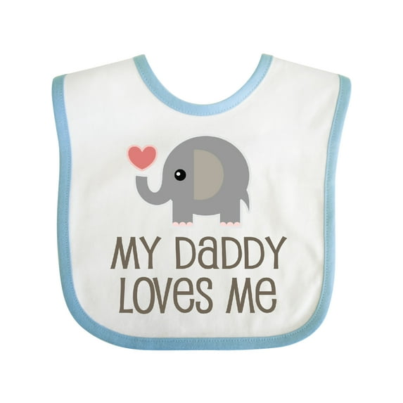 Inktastic My Daddy Loves Me Boys or Girls Baby Bib