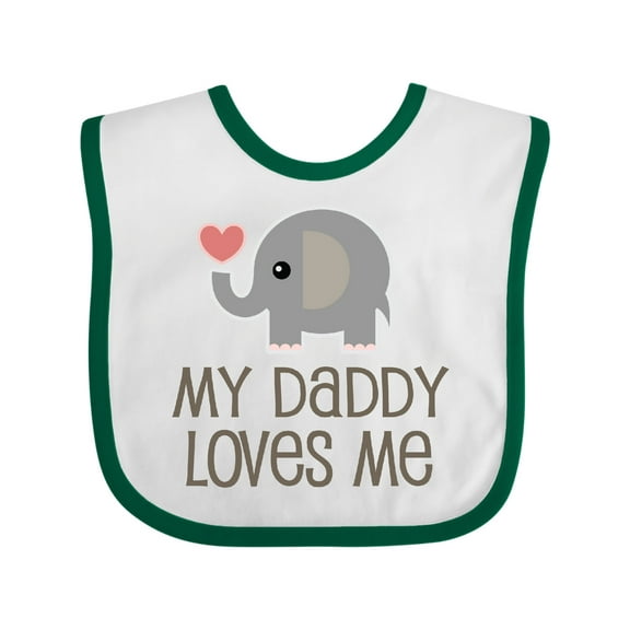 Inktastic My Daddy Loves Me Boys or Girls Baby Bib