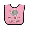 thumbnail image 1 of Inktastic My Daddy Loves Me Boys or Girls Baby Bib, 1 of 4