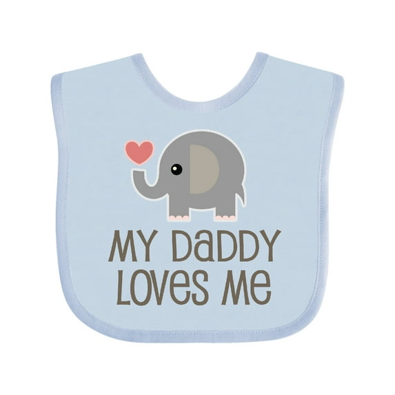 Inktastic My Daddy Loves Me Boys or Girls Baby Bib