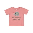 thumbnail image 1 of Inktastic My Daddy Loves Me Boys or Girls Baby T-Shirt, 1 of 5