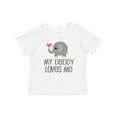 thumbnail image 1 of Inktastic My Daddy Loves Me Boys or Girls Baby T-Shirt, 1 of 5