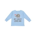 thumbnail image 1 of Inktastic My Daddy Loves Me Boys or Girls Long Sleeve Toddler T-Shirt, 1 of 5