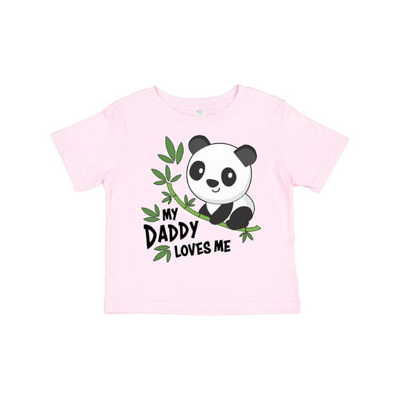 Inktastic My Daddy Loves Me- Cute Panda Boys or Girls Toddler T-Shirt