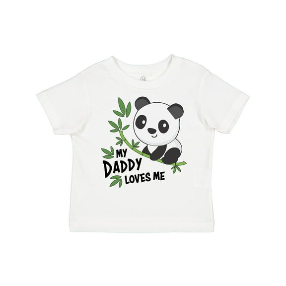 Inktastic My Daddy Loves Me- Cute Panda Boys or Girls Toddler T-Shirt