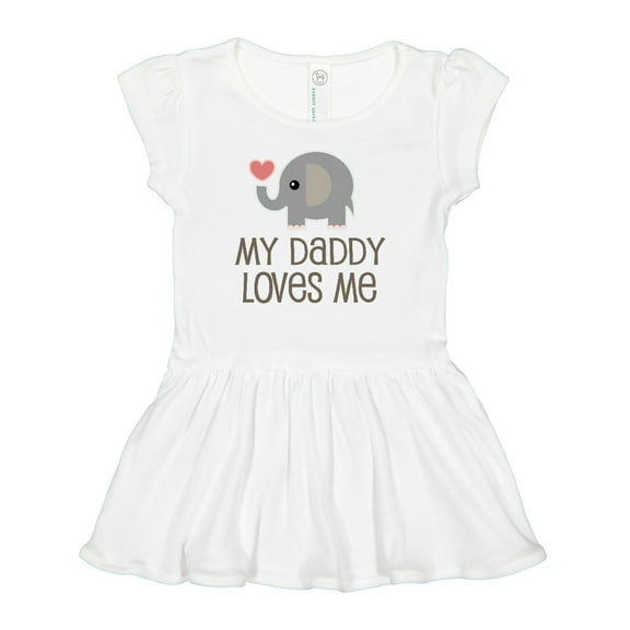 Inktastic My Daddy Loves Me Girls Baby Dress