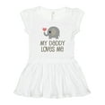 thumbnail image 1 of Inktastic My Daddy Loves Me Girls Toddler Dress, 1 of 5