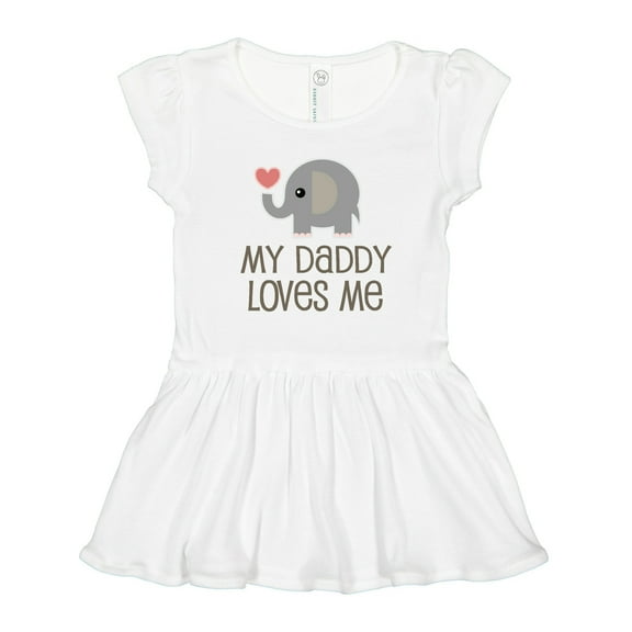 Inktastic My Daddy Loves Me Girls Toddler Dress