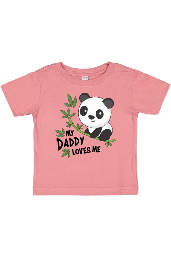 My Daddy Loves Me- cute panda Boys or Girls Baby T-Shirt