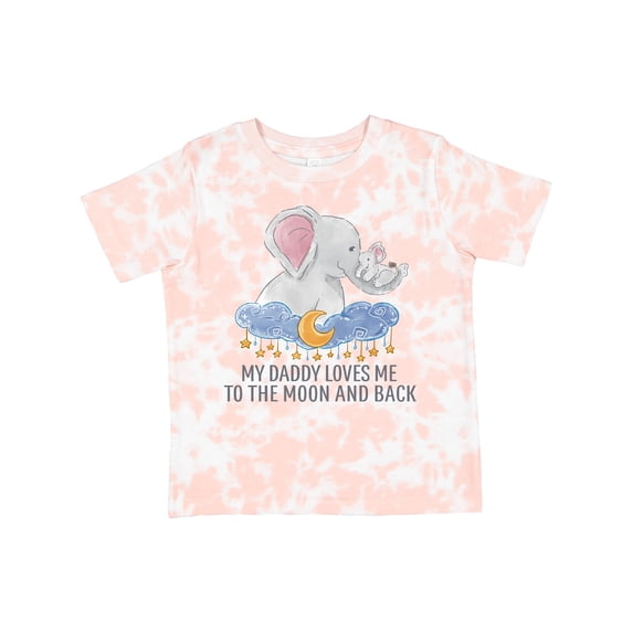Inktastic My Daddy Loves Me to the Moon and Back Boys or Girls Toddler T-Shirt