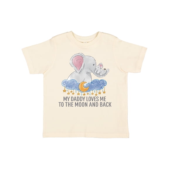 Inktastic My Daddy Loves Me to the Moon and Back Boys or Girls Toddler T-Shirt
