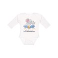 thumbnail image 1 of Inktastic My Daddy Loves Me to the Moon and Back Elephant Family Boys or Girls Long Sleeve Baby Bodysuit, 1 of 5